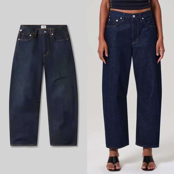 Citizens Of Humanity Denim - Citizens of Humanity Miro Dark Wash Barrel Leg Jeans